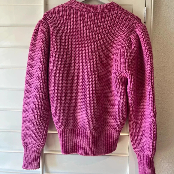 ISABEL MARANT ÉTOILE NWT Pleane Shaker Knit Sweater Jumper Pink 40 - Picture 11 of 14